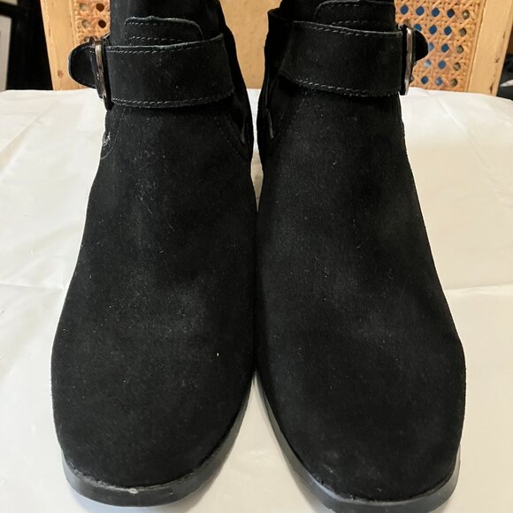 Fitzwell Boots Suede Leather Riding Boots Wide Calf Boot Size 8.5 NEW - Picture 6 of 11